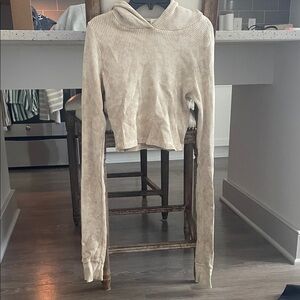 Cotton Citizen Cream Hooded Sweatshirt